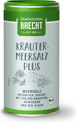 Produktbild von Gewürzmühle Brecht Kräuter-Meersalz Plus, 450g