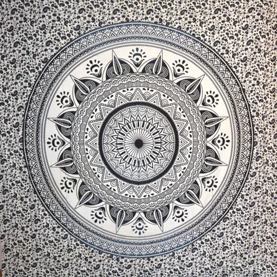 Produktbild von Orientalhaus Mandala Tagesdecke Baumwolle Ethno Boho 230x210 cm