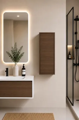 ORIGEN BATH FLORENCIA Badschrank 35x25x70 cm, 1 Tür, Tea-Esche