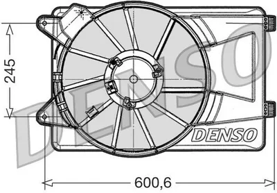Produktbild von Lüfter, Motorkühlung DENSO DER09305