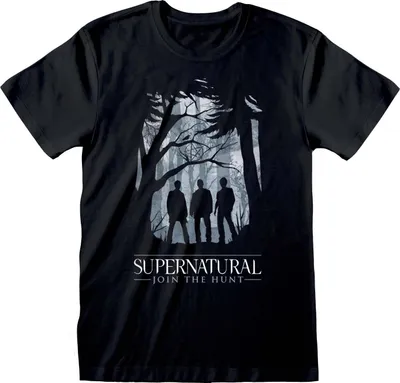 Produktbild von Supernatural - T-Shirt für Herren/Damen Uni HE423 (2XL) (Schwarz)