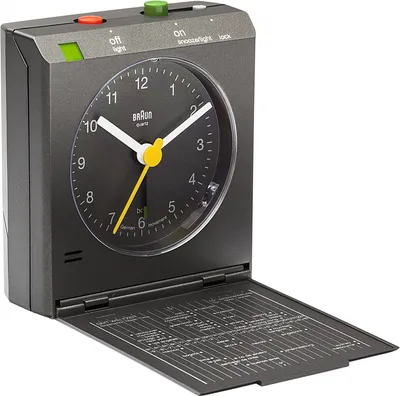 Produktbild von Braun BNC005, Quarzwecker, Grau, Analog, 72 mm, 78 mm, 30 mm