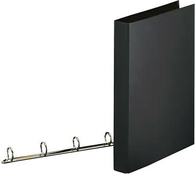 Produktbild von Ringbuch A4 4 Ringe 25mm schwarz