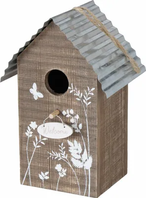 Produktbild von Boltze Vogelhaus - braun - Nistkasten aus Holz - 22 cm