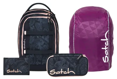 Produktbild von Satch, Schulrucksack-Set PACK Midnight Jungle 4-teilig, ab 5. Klasse