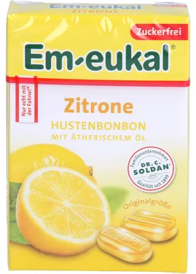 Produktbild von Em-Eukal Zitrone Box Zuckerfrei ( 50g)