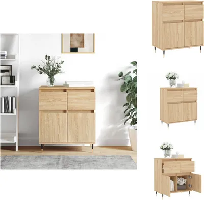 Immagine prodotto di vidaXL Credenza rovere Sonoma 60x35x70 cm materiale legno - Credenze