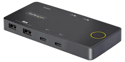 Produktbild von StarTech.com C2-H46-UC2-PD-KVM, 4096 x 2160 Pixel, 4K Ultra HD, 10 W, Schwarz