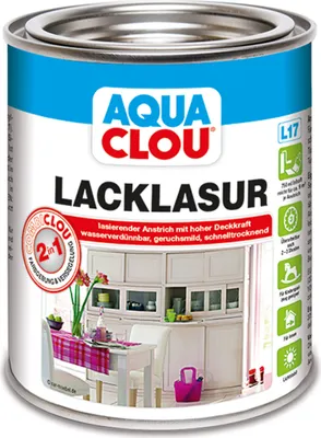Produktbild von CLOU Aqua Clou Lack Lasur L17 Farblos 750ml