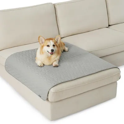 Produktbild von Hundedecke wasserdicht 102x127 cm rutschfest waschbar grau