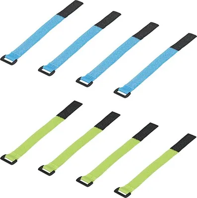 Produktbild von Klett-Kabelbinder Set von 8 Stück Klettbänder Kabelklett