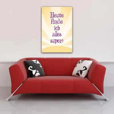 Image de Motivational - Aujourd'hui, je trouve tout super - Impression de poster - Taille cm