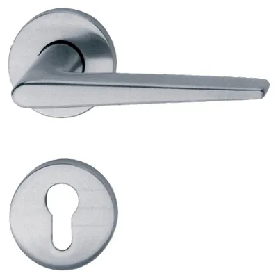 Image de Paire de béquilles sur rosaces 1005 carré de 7mm aluminium 01 - FSB - 0 10 1005 00030 0105