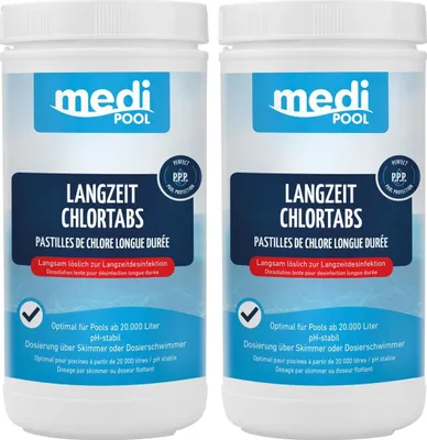 Produktbild von mediPOOL Langzeit ChlorTabs 2x 1 kg