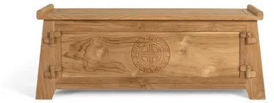 Zdjęcie produktu dla Skrzynia z drewna tekowego z Sumbawy 42 cm x 114 cm x 40 cm Giner y Colomer