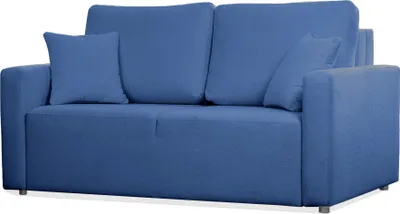 Produktbild von BETTSO Elegantes Zweisitzer-Sofa MIRA in Blau mit Schlaffunktion