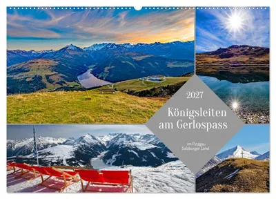 Produktbild von Königsleiten am Gerlospass (Wandkalender 2027 DIN A2 quer), CALVENDO Monatskalender