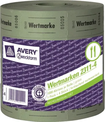 Obrázek produktu pro 4x role Value Marker 57x30mm zelená 4000 odtrhávacích papírů