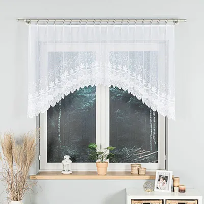 Image de Rideau décoratif arqué à tongs courtes JOWITA 100 blanc 250x100 cm MyBestHome