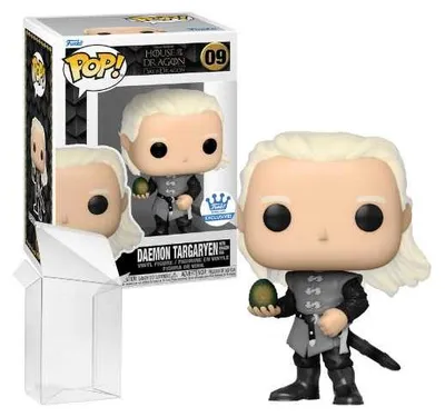 Produktbild von Funko Pop! Television: House of the Dragon – Daemon Targaryen mit Drachenei  #09 Exklusiv im Funko Shop