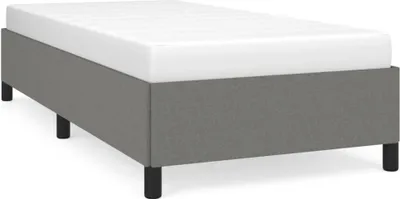 Produktbild von vidaXL Bettgestell ohne Matratze Dunkelgrau 80x200 cm Stoff