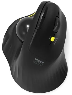 Produktbild von Port Designs 900719, rechts, Optisch, RF Wireless + Bluetooth, 1600 DPI, Schwarz