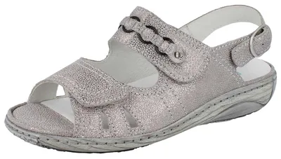 Produktbild von WALDLÄUFER G-Garda Damen Sandale grau silber Effektleder - Größe: UK 6,5