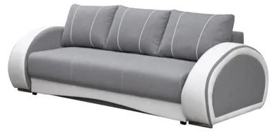 Produktbild von Schlafsofa Klappcouch 3-Sitzer Schlaffunktion + Bettkasten Couch Sofa Garnitur