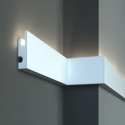 Produktbild von PROVISTON | Lichtleiste | Indirekte Beleuchtung | Zierleiste | 90 x 40 x 1150 mm | XPS | Weiß | Hochwertig | Stuckleiste | Modern | Robust | Langlebig | Stoßfest | 28.75 Meter