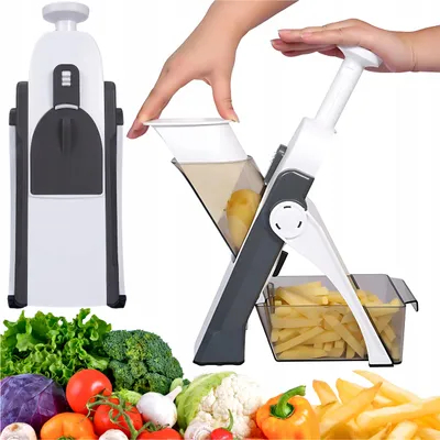 Obrázok produktu pre Krájač zeleniny, multifunkčný drvič, nastaviteľná hrúbka hranolčekov
