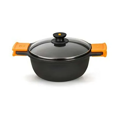 Produktbild von BRA Efficient, 8,3 l, Schwarz, Aluminium, Teflon Platinum Plus, Keramik, Gas, Induktion, Versiegelte Platte, Schwarz