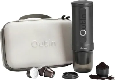 Obrázok produktu pre Outin OTEM-01-SG-Bag, Šedá, Kávová kapsula, Mletá káva, 20 bar, 92 °C, 7500 mAh, 700 g