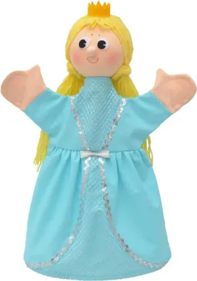 Produktbild von Prinzessin Adélka 36 cm, türkis, Handpuppe