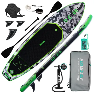 Produktbild von FunWater stand up paddle board, SUP board set, stand up paddle board, SUP paddle board, ručná pumpa, 330x84x15cm, do 150KG