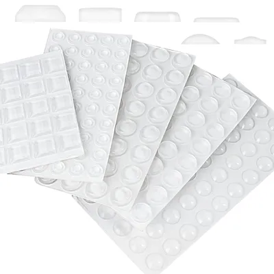Produktbild von 316 Stück transparente elastische Gummipuffer, Möbelpuffer, Türpuffer, selbstklebende Schalldämpfungspads, Stoßdämpfer für Türen und Schränke.