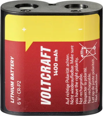 Zdjęcie produktu dla VOLTCRAFT CRP2 Bateria fotograficzna CR-P 2 Lithium 1400 mAh 6 V 1 szt