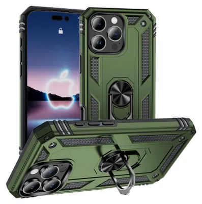 Image de Armor Shield Housse pour Apple iPhone 16 Pro Housse Ultra Hybrid Case Housse de protection, vert