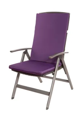Produktbild von Stuhlkissen 1er | Sitzkissen 110x47x4cm Violett | gartenkissen auf rataanmöbel | stuhlkissen outdoor | sitzkissen hochlehner