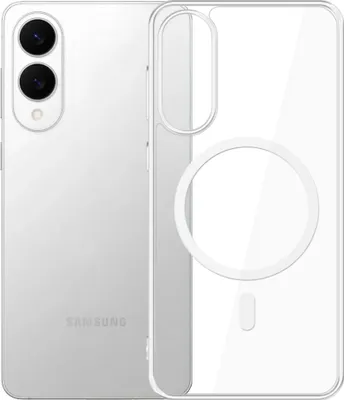 Produktbild von Handyhülle für Galaxy S25 Edge, 3mk MagCase, Transparent und Weiß
