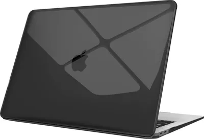 Produktbild von Fintie Hülle kompatibel mit MacBook Air 13 (2018-2020 Version) A2337(M1)/A2179/A1932, Ultradünne Hartschale Schutzhülle Snap Case kompatibel mit MacBook Air 13" Retina, Schwarz