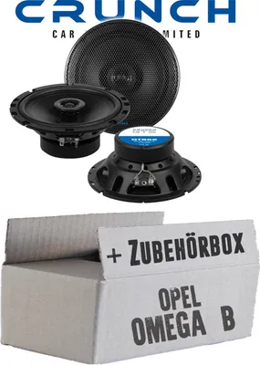 Produktbild von Opel Omega B - Lautsprecher Boxen Crunch GTS62 - 16,5cm 2-Wege Koax GTS 62 Auto Einbauzubehör - Einbauset
