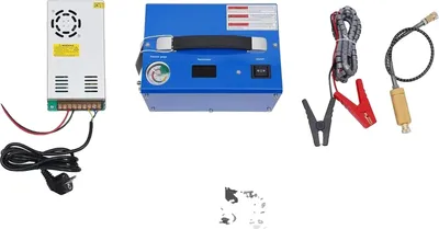 Obrázek produktu pro Vzduchový kompresor PCP, vysokotlaký výstup, přenosné provedení, modrý