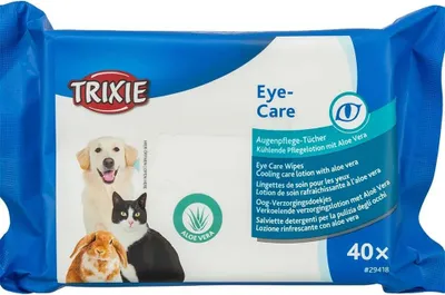 Produktbild von TRIXIE Augenpflege-Tücher, Katze, Hund, Kleintier, Augen, Weiß, 40 Stück(e), Sichtverpackung