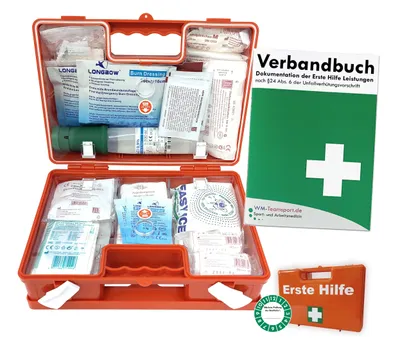 Produktbild von Erste-Hilfe-Koffer K10 GASTRO für Betriebe nach aktueller DIN/EN 13157 inkl. Augenspülung + Brandgel + detektierbare Pflaster + Hydrogelverbände