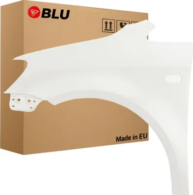Image de BLU Aile Compatible avec VW Volkswagen Caddy III 3 2K LIFT LB9A Gauche Weiss CandyWeiss | 2010-2015 | Avant | Peint| Prêt à Monter | Acier