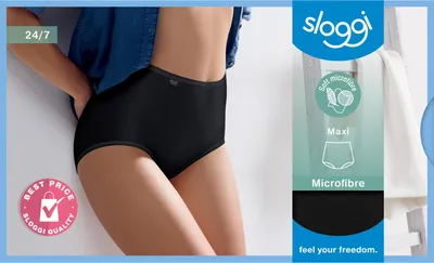 Produktbild von Sloggi Taillenslip 24/7 Microfibre schwarz 3er Pack Gr. 48 2+ 1