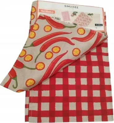 Immagine prodotto di Panni da cucina in cotone, 2 pezzi, 40 x 60 cm, stampe decorative