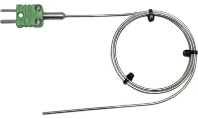 Temperatursensor Typ K, -50 bis 1000 °C, 1 m Kabel