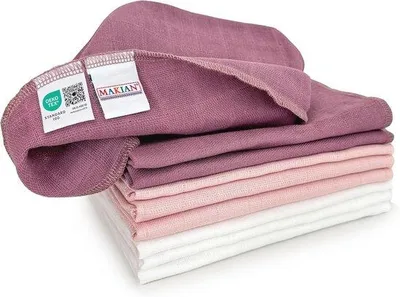 Productafbeelding van Premium 4-laagse Stoffen Luiers 9 Stuks - ® Gecontroleerd, Ideaal voor Babyverzorging