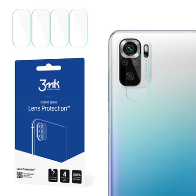 Produktbild von 3mk Hybridglas Lens Protection für Xiaomi Redmi Note 10s/10 4G Kamera Objektiv Kameralinse 0,16mm 6H (4 Stück)